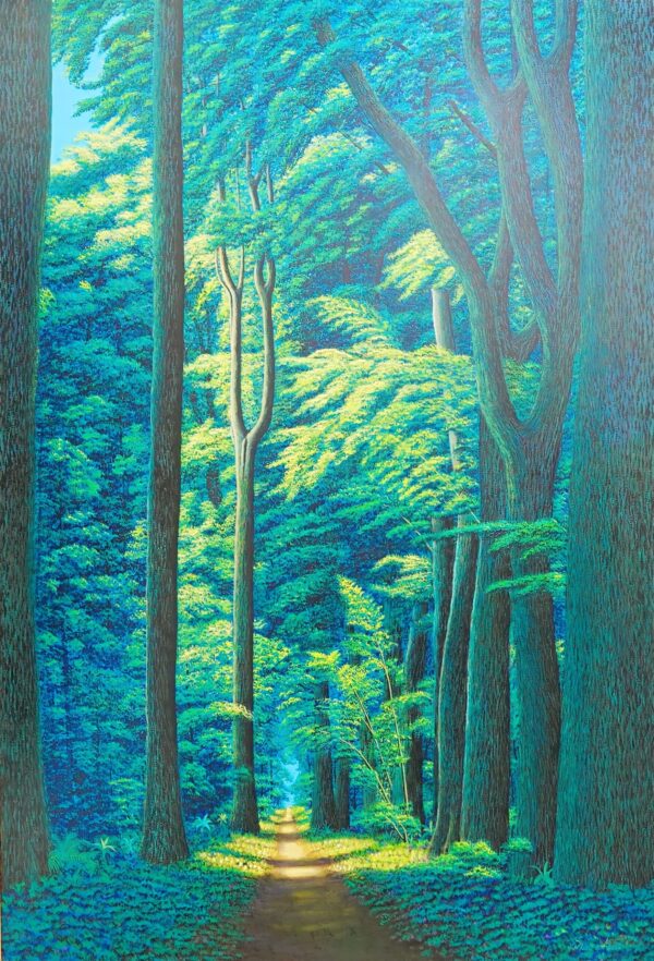 Chemin dans la forêt verte – 130 x 190 cm Galerie d'art